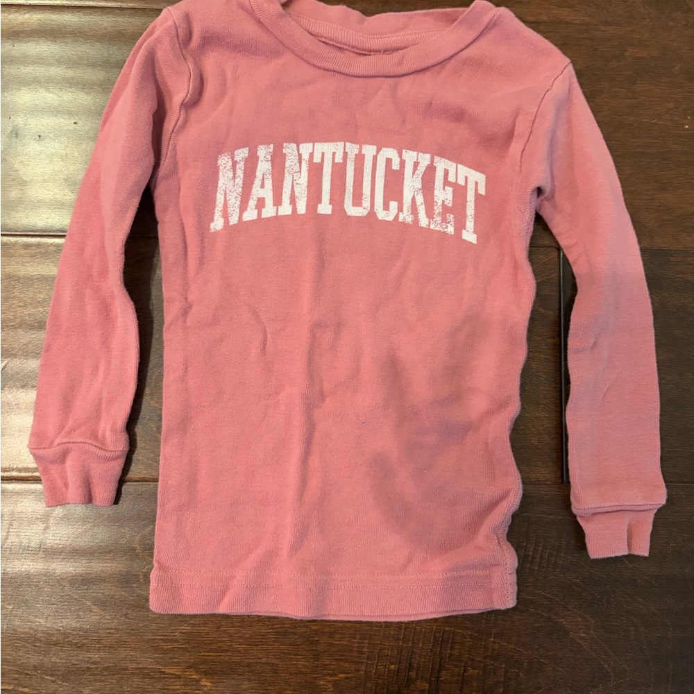 Kids Nantucket Pink Long-Sleeve Top